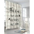thumbnail image 3 of Farmhouse Butterfly Long Shower Curtain Set, Waterproof Shower Curtains for Bathroom, Rustic Retro Wooden Striped Washable Fabric Cloth Bath Curtain for Bathtub Decoration with Hooks 72x84 Inches, 3 of 6