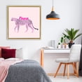 thumbnail image 2 of Stupell Industries Fierce Cheetah on Pink Gold Framed Floater Canvas Wall Art design by Ashley Singleton, 25 x 25, 2 of 9