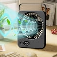thumbnail image 5 of Weloille USB Desk Fan, Strong Wind Ultra Quiet Small Personal Fan, USB-C Corded Powered Mini USB Fan for Office Desktop Bedroom, 5 of 7