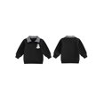 thumbnail image 2 of RUINIXCW Toddler Baby Boy Girl Halloween Sweatshirt Outfit Infant Fall Winter Clothes Embroidery Plaid Lapel Half Zipper Long Sleeve Pullover Tops, 2 of 9