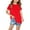 Red, variant on JoyHoop Girls Shirts Cotton T Shirts Kids Crew Neck Tops Summer Short Sleeve Tees for Girls