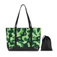 thumbnail image 7 of FORMRS Laptop Tote Bag for Women with 15.6" Computer Compartments Handbag, Green Camouflage Pattern, 7 of 7
