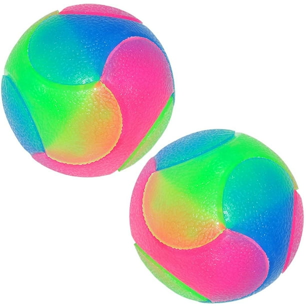 FineInno 2 Pack Light Up Dog Balls Glitter Bouncy Balls Glow in the Dark Juguetes interactivos para mascotas para cachorros gatos perros Ormromra WMXL 124 1 Bodega Aurrera en linea