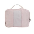 thumbnail image 2 of btL Brand 4 Piece Nylon Mesh Front Zippered Expandable Compression Packing Cubes, Rose Smoke, 2 of 12