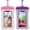 Pink+Purple, variant on NexTone 7 Pcs Waterproof Phone Pouch, Universal IPX8 Floating Waterproof Cell Phone Case Dry Bag, Compatible with Most Cell Phone on Market, Waterproof Phone Protector for Beach Swimming