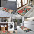thumbnail image 2 of Pioneer Flower Floral Print Pattern Kitchen Rug Mat,Kitchen Runner Rugs Non Skid Washable,Decorative Kitchen Floor Mats for Kitchen,Sink,Laundry,17"X47", 2 of 5