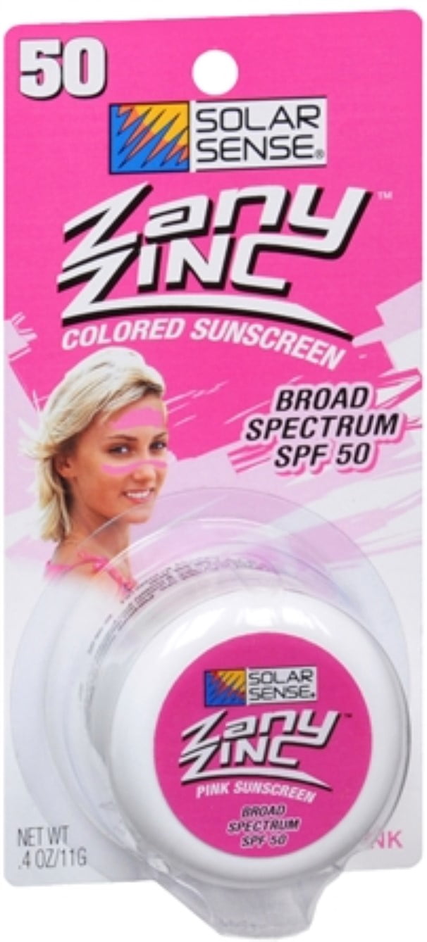Solar Sense Zany Zinc Colored Sunscreen, 0.4 Oz.