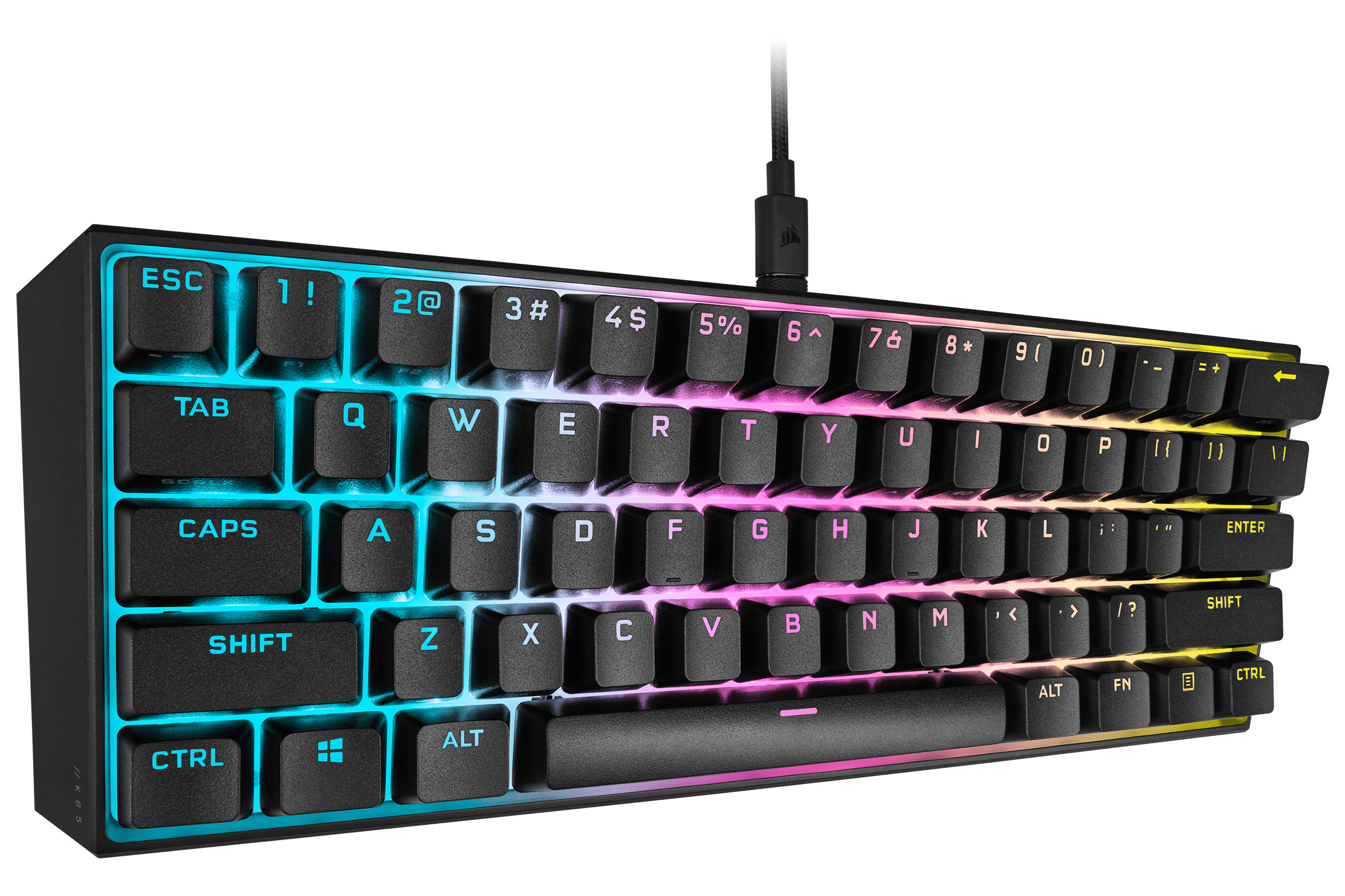 K65 RGB Mini 60% Mechanical Gaming Keyboard - Cherry MX Keyswitches, Detachable USB Type C - Walmart.com