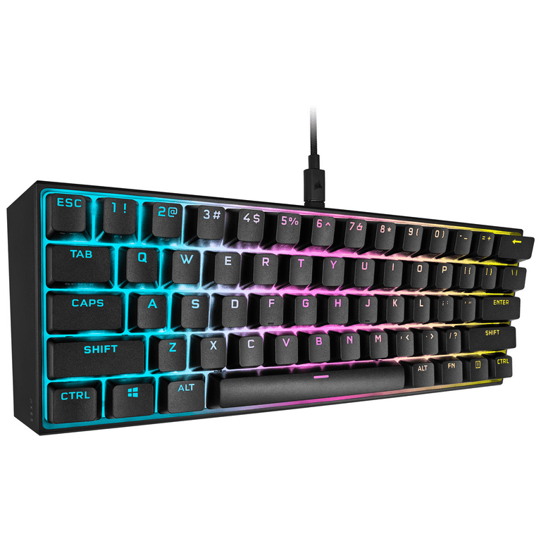 Corsair K65 RGB Mini 60% Mechanical Gaming Keyboard - MX Keyswitches, Detachable Type C - Walmart.com