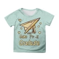 thumbnail image 2 of Girls T Shirts Size 12-13Y Short Sleeve Cute Cartoon Print Crewneck Top Graduation Season Class of 2026 Gifts Comfortable Kids Graphic Tees, 2 of 4