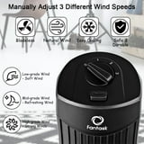 Fantask 35W 28''Oscillating Tower Fan 3 Wind Speed Quiet Bladeless ...