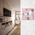 thumbnail image 5 of Yayeee Rocker Switch Wall Plate 1-Gang 4.6"x2.9" Home Decorative Outlet Cover, Brown Hand Drawn Cups, 5 of 6
