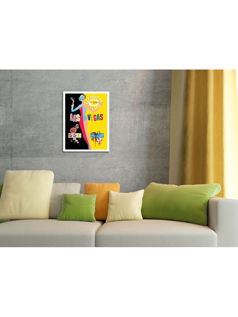 Las Vegas - Sin City - Vintage Travel Poster by David Klein c.1958