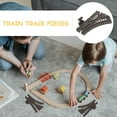 thumbnail image 4 of Vías de tren de repuesto para niños, accesorio de vía de tren de plástico, Flexible y duradera, para juego de vías de tren, 2 uds., 4 of 8