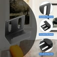 thumbnail image 3 of Uxcell 10 Pcs Stainless Steel Tile Hanger, Adjustable Bracket, Black Inner Width 20mm, 3 of 7