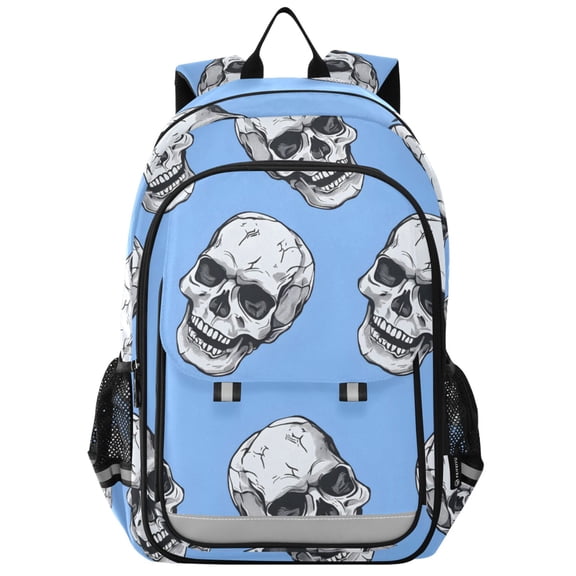 ALAZA Skeleton Skull Head Laptop Backpack Purse Travel Bag Casual School Bookbag Rucksack for Women Men