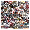 thumbnail image 1 of Paquete de pegatinas para moto y casco de motero, 50 unidades, 1 of 2