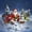 Blue Red, variant on Manfei Festive Christmas Twin Sheets,Snowman Penguin Deer Animals Bedding,Blue White,3pcs,1 Flat Sheet,1 Fitted Sheet and 1 Pillowcase