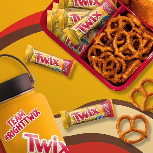 Pack of 2 Twix Caramel Fun Size Chocolate Cookie Candy Bars - 18.28 oz Bag