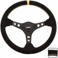 thumbnail image 3 of Grant 697 Racing Steering Wheel; Black w/Yellow Marker; 3-Spoke Design;, 3 of 3