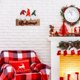 thumbnail image 5 of Rostro De Navidad Tablero De Bienvenida Feliz Navidad Placa De Pared De Madera Signos Gnomo Signo De Bienvenida Decoración De La Puerta Delantera matsuzay HA039320-00, 5 of 6