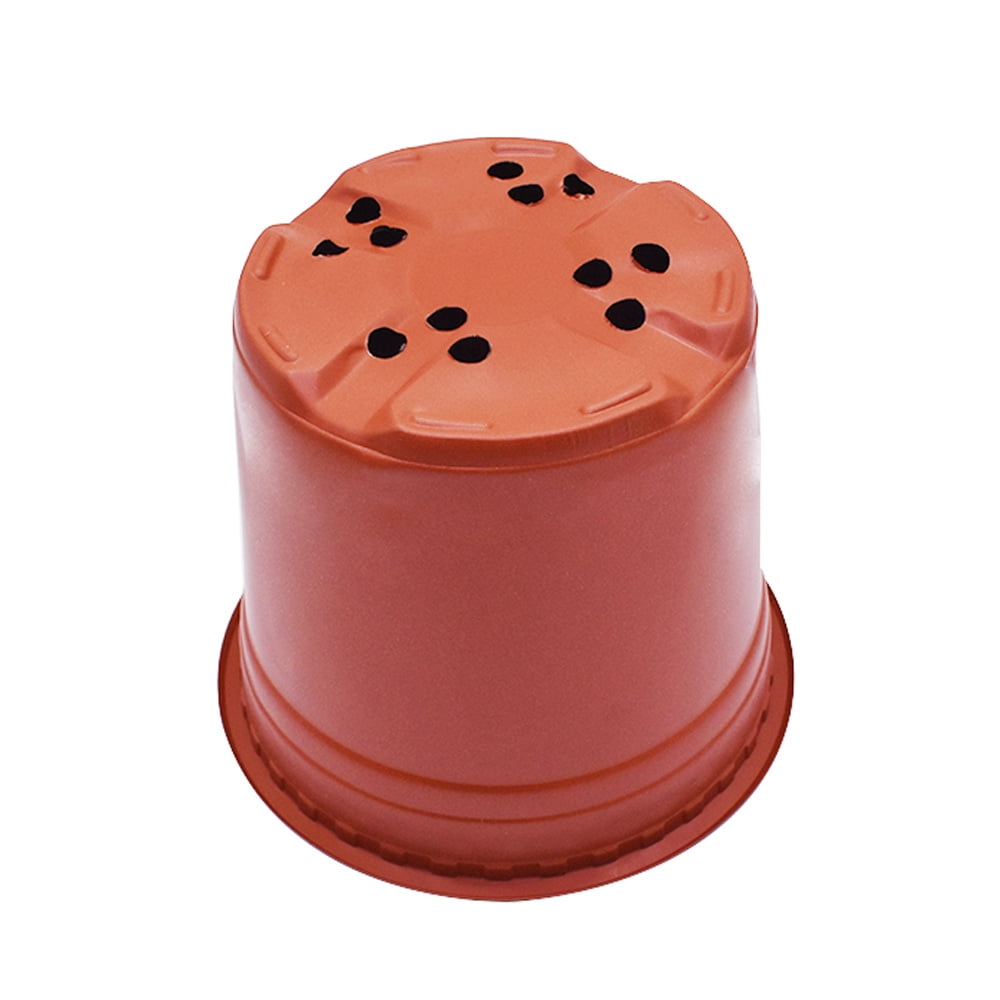 YSMN 100PCS 8" Plastic Plant Flower Pots Nursery Garden Seedlings Starting Pot Container