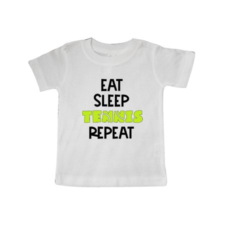 

Inktastic Eat Sleep Tennis Repeat Gift Baby Boy or Baby Girl T-Shirt