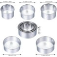 thumbnail image 2 of 5 Pcs Round Cookie Cutter for Baking, Circle Biscuit Cutters Donut Cutter Ring Molds Round Cookie Cutter Stainless Steel Biscuit Cutter Tools for Making Donuts Biscuits Cakes Pastry(5), 2 of 5