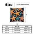 thumbnail image 5 of Starfish Set of 2 Velvet Throw Pillow with Unique Patterns - 16x16, 18x18, 20x20 Inches for Various Occasions - Pillows Covers Throw Pillow Inserts Pillow Inserts, 5 of 6