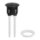 thumbnail image 1 of Interruptor pulsador para inodoro, fácil de instalar, redondo, de 38 mm, para reparación de de agua de inodoros, botones para de agua Negro, 1 of 9