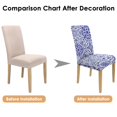thumbnail image 4 of Chair Covers for Dining Room 4 Pack, Stretch Artistic Boho Dining Chair Covers, Washable Kitchen Slipcovers, Removable Seat Protector for Home or Gathering, 4 of 4