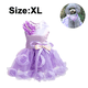 thumbnail image 2 of FloreceBien Vestido de novia para perro pequeño con lazo, disfraz de fiesta de cumpleaños, vestido Formal de satén con perlas rosas para niña y gato, 2 of 5