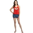 thumbnail image 6 of Wonder Woman Logo Womens Mesh Tank & Shorts Pajama Set, 6 of 6