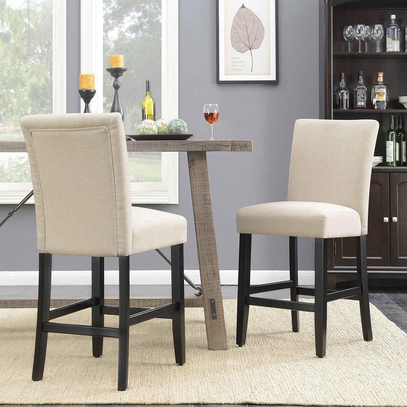Belleze 24 Dining Chairs Fabric Kitchen Parson Urban Style Dining