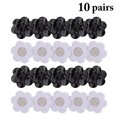 thumbnail image 2 of Nipple Sticker Flower Lace 10 Pairs Non-woven Adhesive Nipple Cover Breast Pasty, 2 of 10