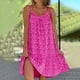 thumbnail image 1 of WILLBEST Vestido De Verano Para Mujer, Vestido De Playa Informal Floral De Verano Sin Mangas Con Cuello En V, Vestido Bohemio Para Vacaciones, Fiestas, Uso Diario, 1 of 3