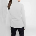 thumbnail image 3 of Scyoekwg Sweatshirts for Women Long Sleeve Tunic Tops Tunic Fall Blouse Pullover Turtleneck Solid Color Casual Shirt Tops Lightweight Long Sleeve Loose Fit Blouses White XXXL, 3 of 9