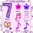 thumbnail image 2 of Set de globos Siznkore Kpop nota musical número 7 de 81 cm, 2 of 7