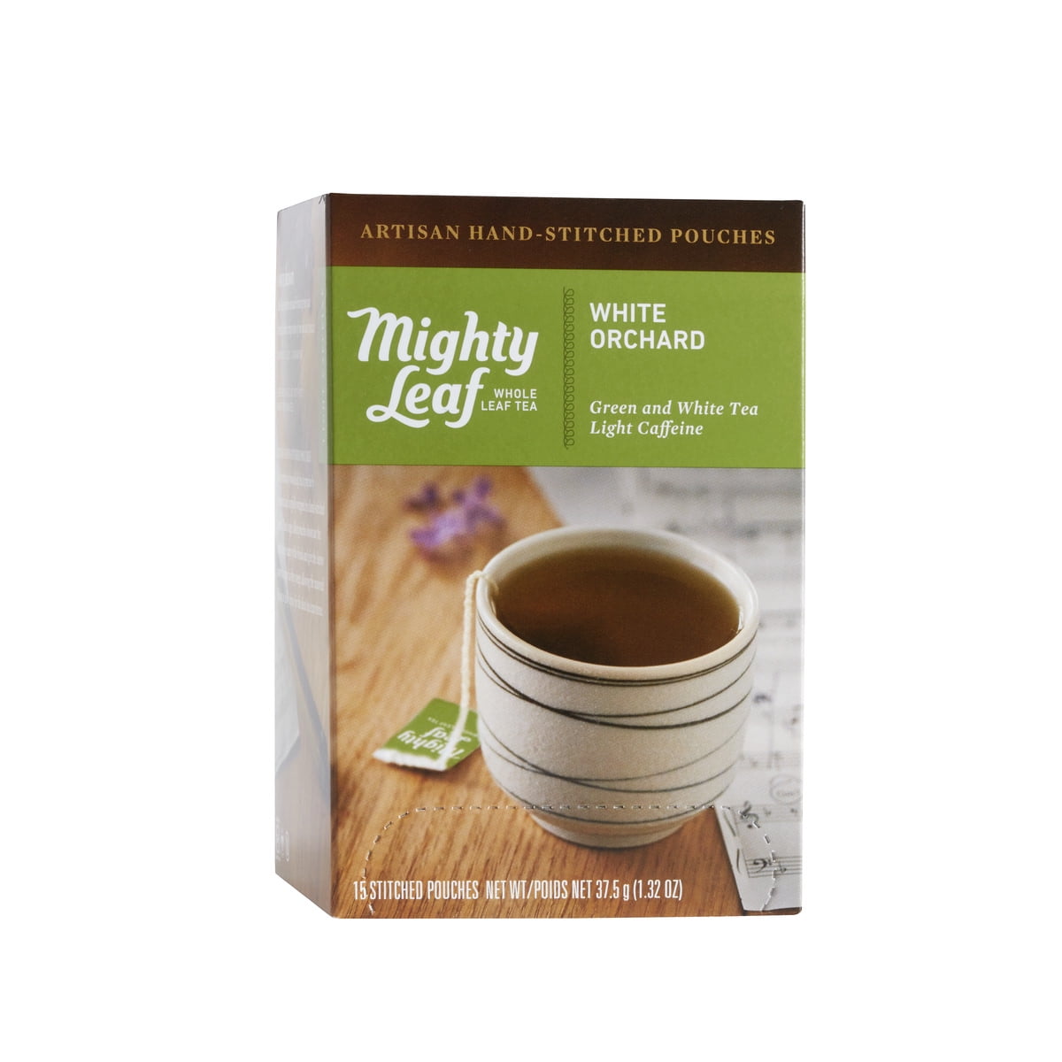 Mighty Leaf, White Orchard Stitched Tea Bags, 15 ct