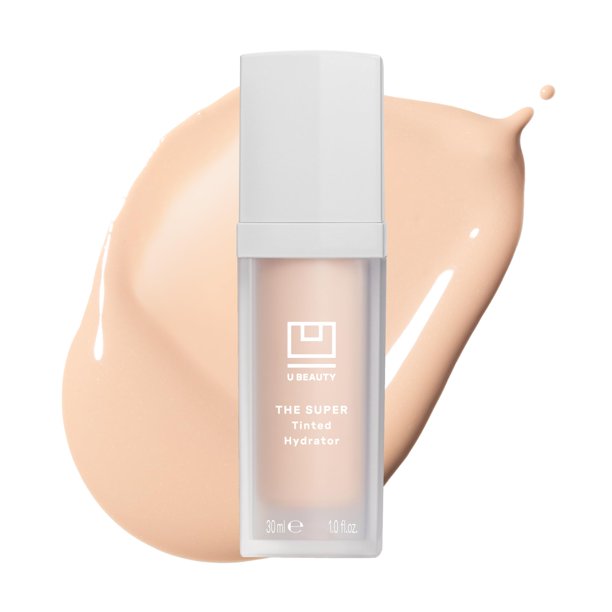 U Beauty The Super Tinted Hydrator Crema hidratante de ácido hialurónico - Hidratante de piel megadosis para una piel suave y de aspecto más suave durante hasta 48 horas - Tono 1-1.0 oz