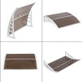 thumbnail image 4 of Tcbosik Outdoor Awning Patio Door Window Cover UV Protection Hollow Sheet Brown-100 x 80cm, 4 of 10