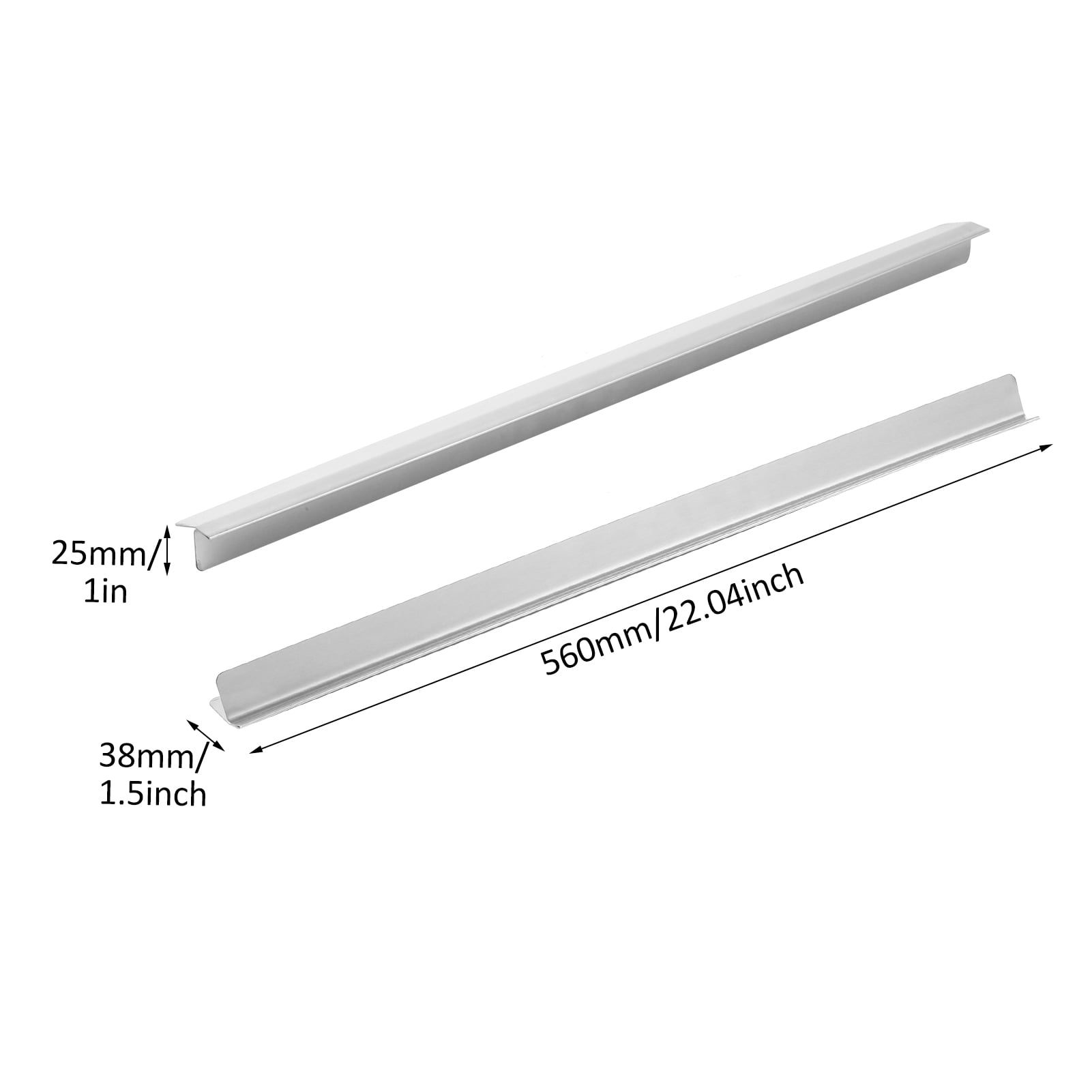 ametoys 2 Pack 22.04Inch Stainless Steel Gap Cover , Filler Between The