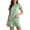 Green, variant on BUIGTTKLOP Womens Plus Size Pajamas Sets Short Sleeve Crewneck Tops Wide Leg Shorts Homewear 2 Piece Outfits