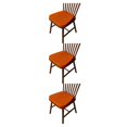 thumbnail image 2 of Advancent Silla de tela de lino de estilo chino transpirable y respetuosa con el medio ambiente No.13- Naranja Type1 NO1, 2 of 6