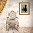 thumbnail image 3 of Harper, Ethan 12x14 Gold Ornate Wood Framed with Double Matting Museum Art Print Titled - Small Chandelier Silhouette I, 3 of 4