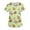 Light Blue, variant on OIOLOYJM Easter Scrub Tops Women 2026 Cute Medical Bunny Print Tops Short Sleeve V Neck Shirt Casual Plus Size Blouse with 2 Pockets Yellow 2XL