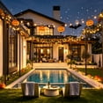 thumbnail image 2 of 10FT String Light Poles 6 Pack with Fence Brackets – Heavy Duty Metal Stand for Outdoor String Lights, Freestanding or Mounted on Fence/Deck/Patio, Easy Assembly Garden Backyard Lighting Poles, 2 of 11