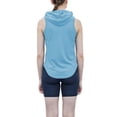 thumbnail image 4 of Xmarks Womens Workout Hooded   Tank Top Yoga Running Quick Dry  Sleeveless Hoodie Casual Athletic Gym Exercise Shirts Blue M, 4 of 7