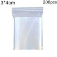thumbnail image 1 of LOVEVER 200Pcs Small Clear Poly Zipper Bags Reclosable Zipper Lock Storage Plastic Bags for Jewelry  Candy Plastic Clear Food Storage Packing Coin Jewelry Reclosable Self Seal Bags, 1 of 7