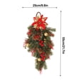 thumbnail image 2 of Christmas Decorations Upside Down Tree Simulation Flowers Yugali Leaves Christmas Goal Hanging Teardrop Decor, 2 of 9